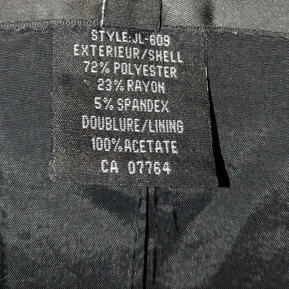 Bedo Femme 3/4 Sleeve Black Blazer Jacket Cuff Detail Faux Pocket Size 12 Large - Picture 8 of 10